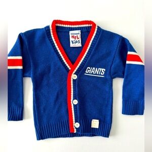 NFL Kidz Vintage Giants Cardigan Size 18M